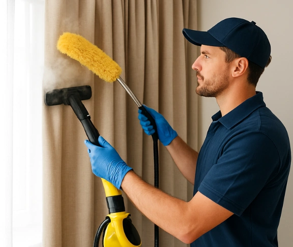 Trusted curtain steam cleaning technician Matty Curtain Cleaning wiley-park-nsw QLD