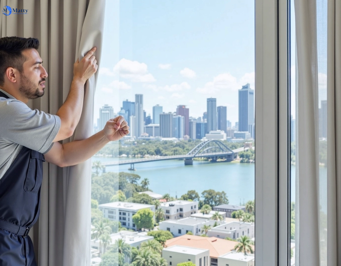 Professional curtain steam cleaning service wiley-park-nsw QLD by Matty Curtain Cleaning