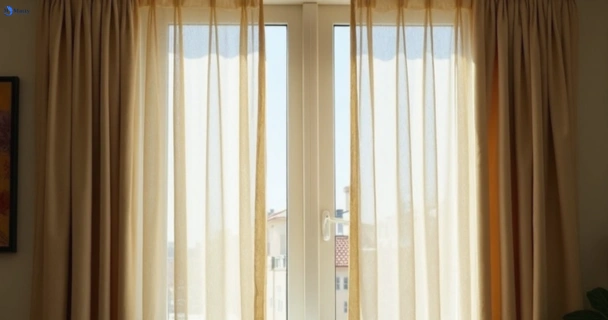 Dusty and dull curtains in wiley-park-nsw before steam cleaning
